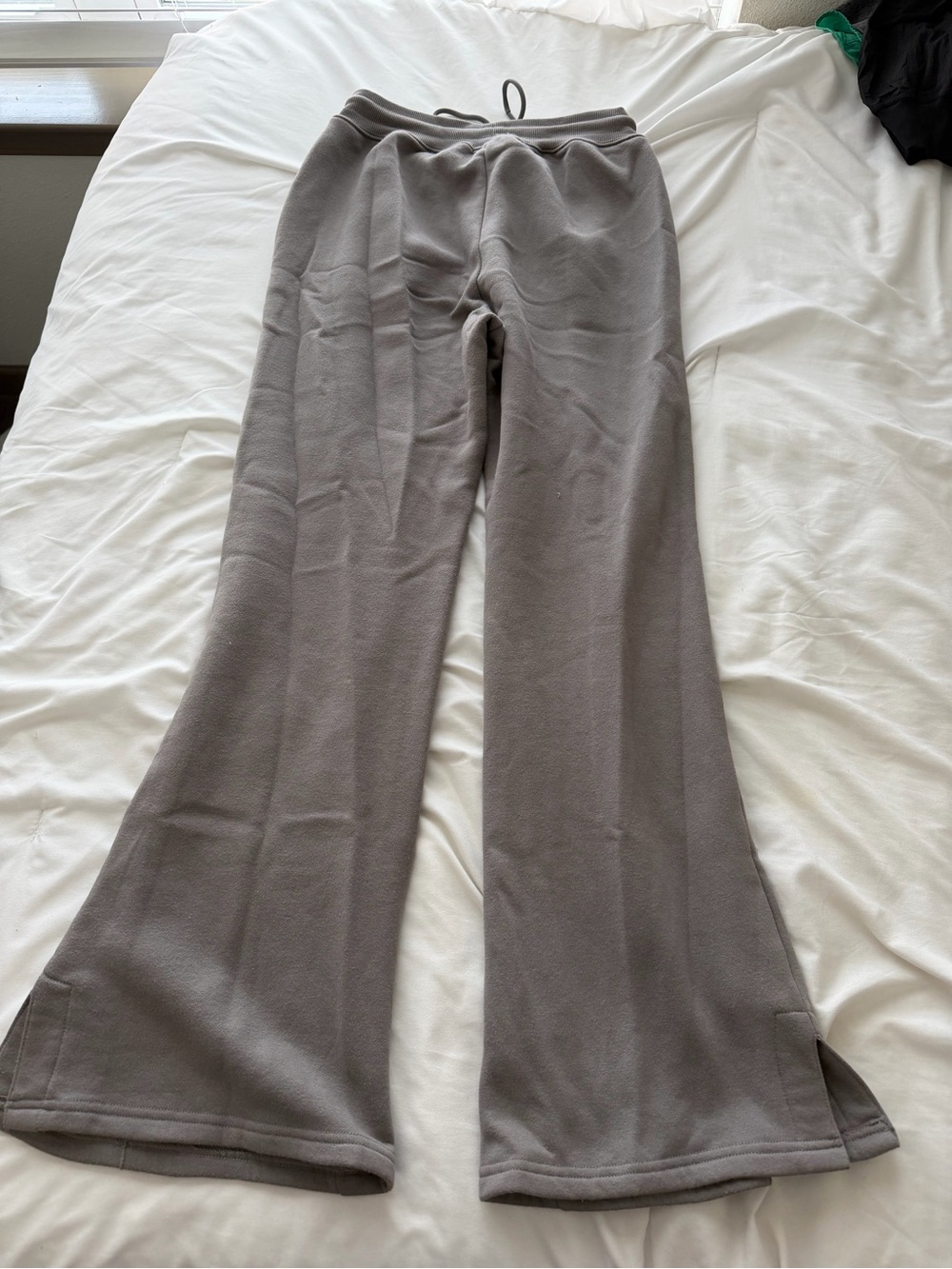Forever 21 Gray Wide Leg Drawstring Pants - Picture 3 of 3